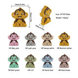 10Pcs Animal Monkey Silicone Beads for Jewelry Making DIY Baby Pendants