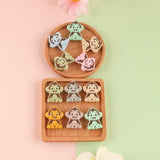 10Pcs Animal Monkey Silicone Beads for Jewelry Making DIY Baby Pendants
