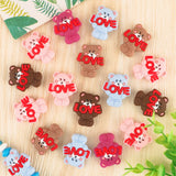 10Pcs Bear Ribbon Balloon Dog Silicone Beads for DIY Jewelry Making