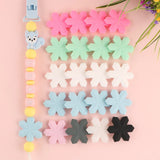 10Pcs Baby Silicone Snowflake Beads DIY Teether Jewelry Accessories