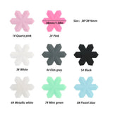 10Pcs Baby Silicone Snowflake Beads DIY Teether Jewelry Accessories