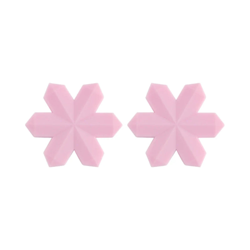 10Pcs Baby Silicone Snowflake Beads DIY Teether Jewelry Accessories