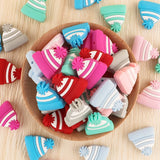 10Pcs Dinosaur Hat Leaf Baby Silicone Beads For Jewelry Making