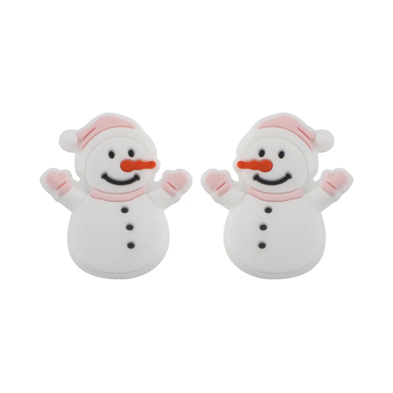 Sunrony Snowman Silicone Beads Jewelry Making DIY Baby Toys Accessories