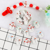 Sunrony Snowman Silicone Beads Jewelry Making DIY Baby Toys Accessories