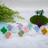 10pcs Little Cactus Silicone Beads Jewelry Making BPA Free DIY Pendant