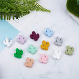10pcs Little Cactus Silicone Beads Jewelry Making BPA Free DIY Pendant