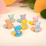 10pcs Cat Shaped Silicone Beads for DIY Baby Pendants