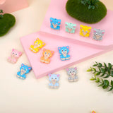 10pcs Cat Shaped Silicone Beads for DIY Baby Pendants