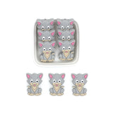 10pcs Cat Shaped Silicone Beads for DIY Baby Pendants