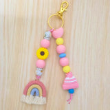 10pcs Silicone Beads Baby Food Nursing Chewing Cartoon Hat Puzzle DIY