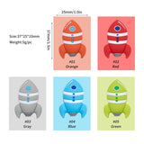 10pcs Silicone Bead Rocket Shape BPA DIY Jewelry Accessories