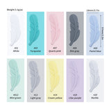 10pcs Silicone Beads Feather Beads for Jewelry Making & Pacifier Chain