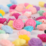 10pcs Silicone Beads Flower Jewelry Making Charms For Bracelet DIY