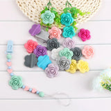 10pcs Silicone Beads Flower Jewelry Making Charms For Bracelet DIY