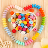 Sunrony Silicone Lentil Beads Eco-Friendly for DIY Jewelry Making