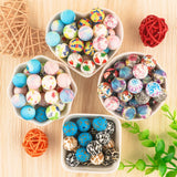 20Pcs Leopard Silicone Beads 15MM DIY Pacifier Chain Bracelet Necklace