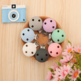 Sunrony 3/5pcs Baby Silicone Clips Round Shape DIY Pacifier Chain Nipple Holder