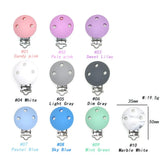 Sunrony 3/5pcs Baby Silicone Clips Round Shape DIY Pacifier Chain Nipple Holder