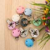 Sunrony 3/5pcs Baby Silicone Clips Round Shape DIY Pacifier Chain Nipple Holder