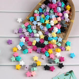 30pc Mini Star Silicone Beads DIY Jewelry Making Bulk Pacifier Necklace