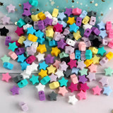 30pc Mini Star Silicone Beads DIY Jewelry Making Bulk Pacifier Necklace