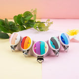 Silicone Pacifier Clips Animal Car Clip Necklace Safe Accessories DIY