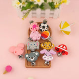 Silicone Pacifier Clips Animal Car Clip Necklace Safe Accessories DIY