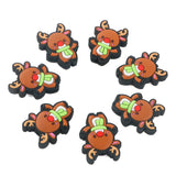 Christmas Elk Socks Silicone Beads for Jewelry Making DIY Necklace Accessories