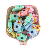 Sunrony Flower House Silicone Beads Food DIY Pacifier Chain Necklace