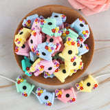 Sunrony Flower House Silicone Beads Food DIY Pacifier Chain Necklace