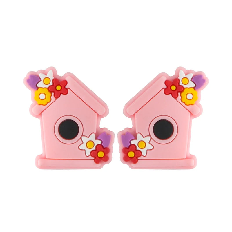 Sunrony Flower House Silicone Beads Food DIY Pacifier Chain Necklace