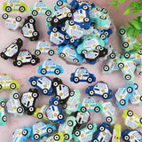 5/10Pcs Mini Car Silicone Beads for DIY Baby Pacifier Chain Jewelry