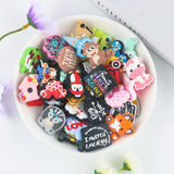 5/10pc Cartoon Silicone Beads Animal Charms For DIY Jewelry Making