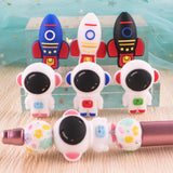 Silicone Cartoon Astronauts Rockets Food DIY Pacifier Chain Jewelry