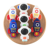 Silicone Cartoon Astronauts Rockets Food DIY Pacifier Chain Jewelry