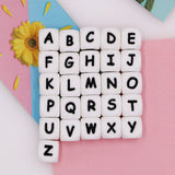Sunrony 12mm Baby Alphabet Beads Chewable for Names DIY Teething