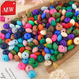 12mm Silicone Lentil Beads for Jewelry Making