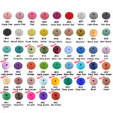 Silicone Lentil Beads 12mm Abacus Beads DIY Necklace Bracelets
