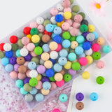 Silicone Round Beads Jewelry Making Charms DIY