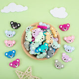 Cartoon Koala Silicone Beads Teether Clips DIY Pacifier Chain Necklace