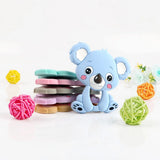 Cartoon Koala Silicone Beads Teether Clips DIY Pacifier Chain Necklace
