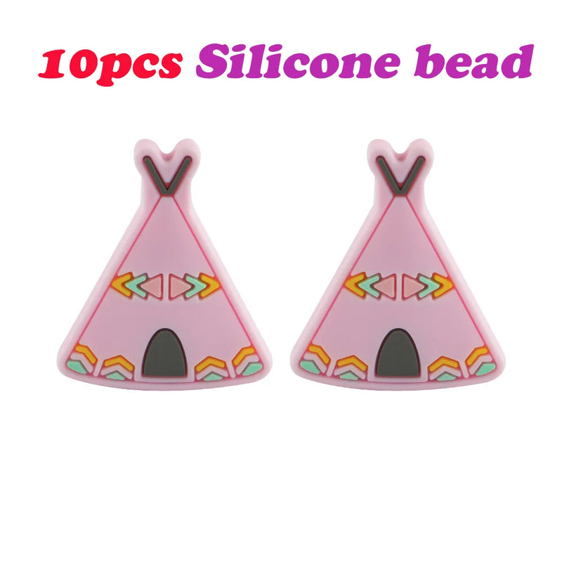 Sunrony Cartoon Tent Silicone Beads for Jewelry Making DIY