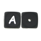 Sunrony Silicone Letter Beads 100/200Pcs 12MM DIY Jewelry Making Pacifier Chain