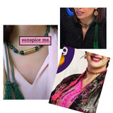 Sunspicems 18K Tassels Choker Necklace For Women