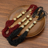 Sunspicems Morocco Wedding Jewelry Long Beads Necklace Natural Stone