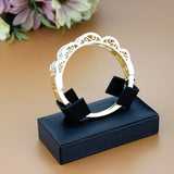 Sunspicems Women Bracelet Crystal Wedding Cuff Bracelet Bijoux