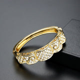 Sunspicems Women Bracelet Crystal Wedding Cuff Bracelet Bijoux