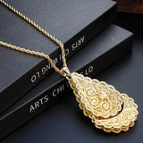 Algeria Sunflower Pandent Necklace Arabic Women Necklace