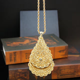 Algeria Sunflower Pandent Necklace Arabic Women Necklace